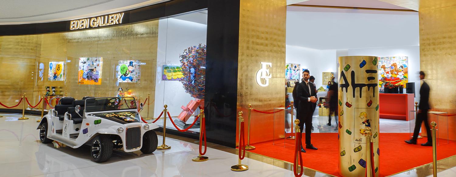 Alec Monopoly at the Eden Gallery Dubai Grand Opening