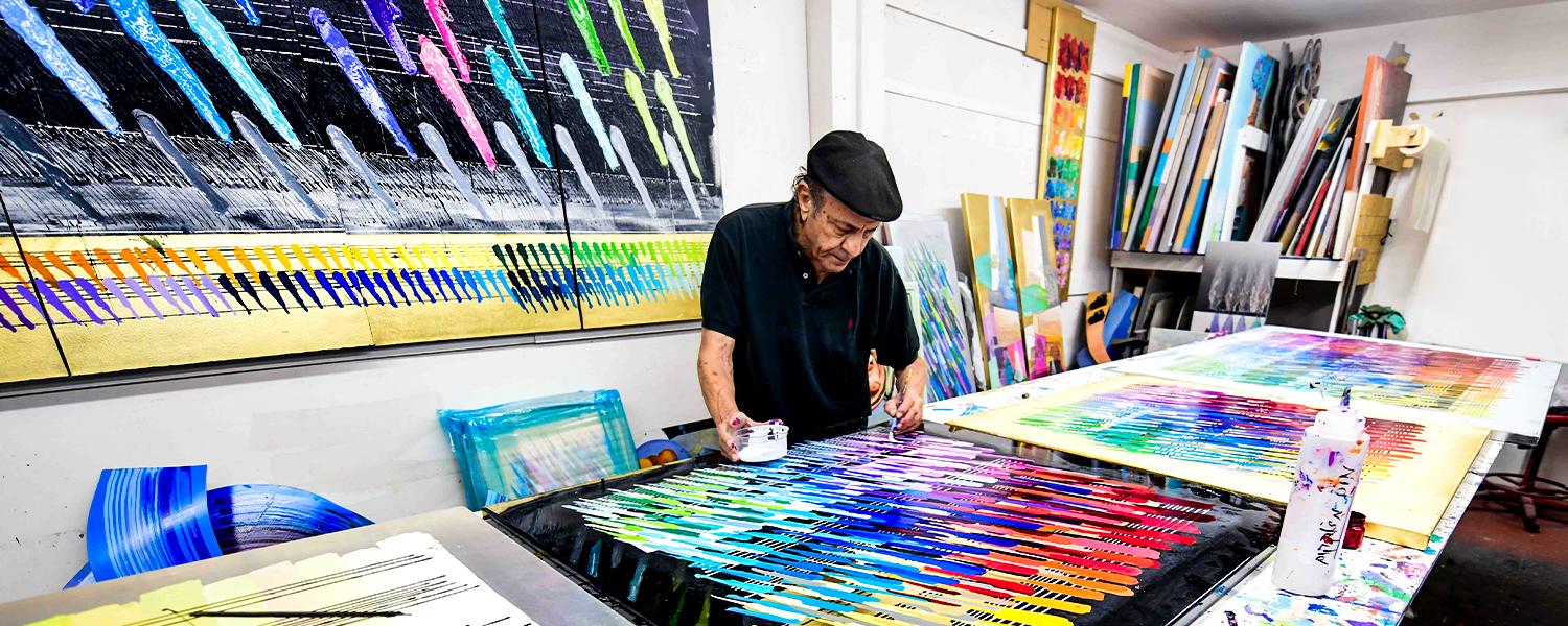 Calman Shemi's Unique Painting Techniques