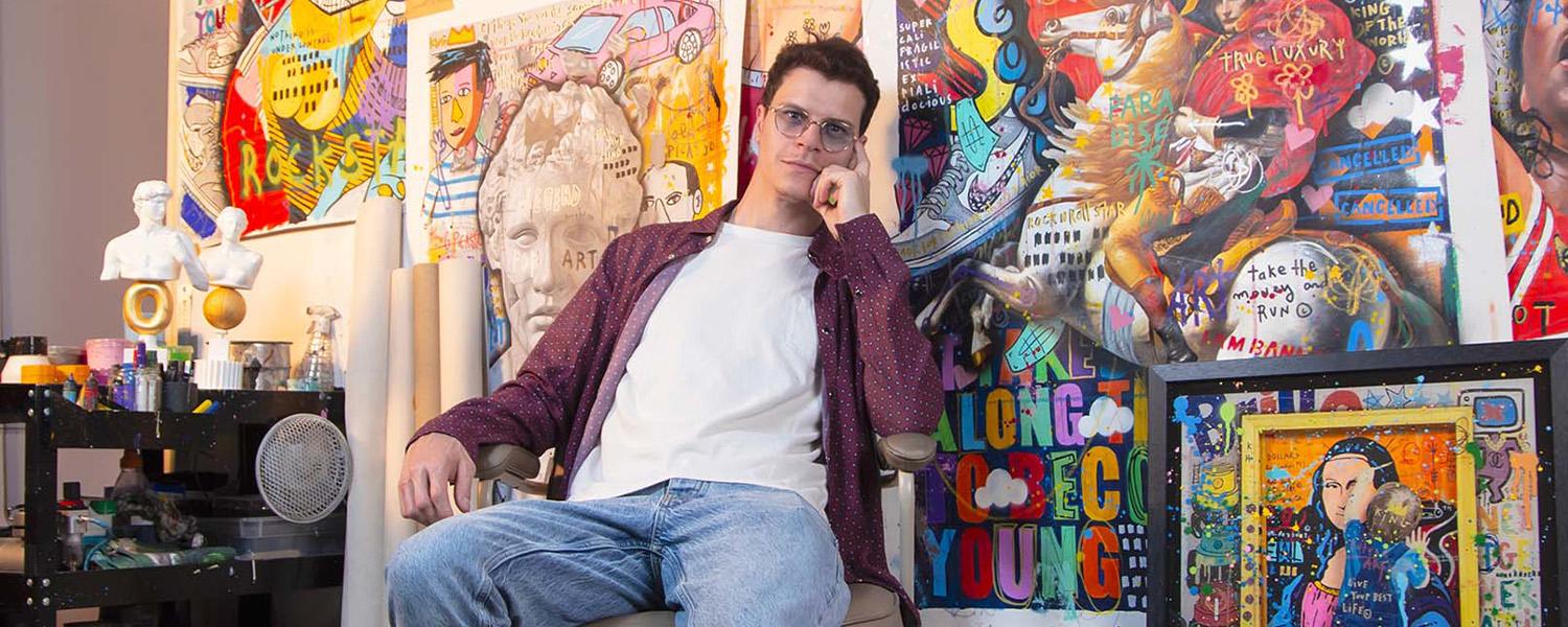Jisbar's Journey: Transcending Boundaries with Pop Art and Punk Rock Paintings