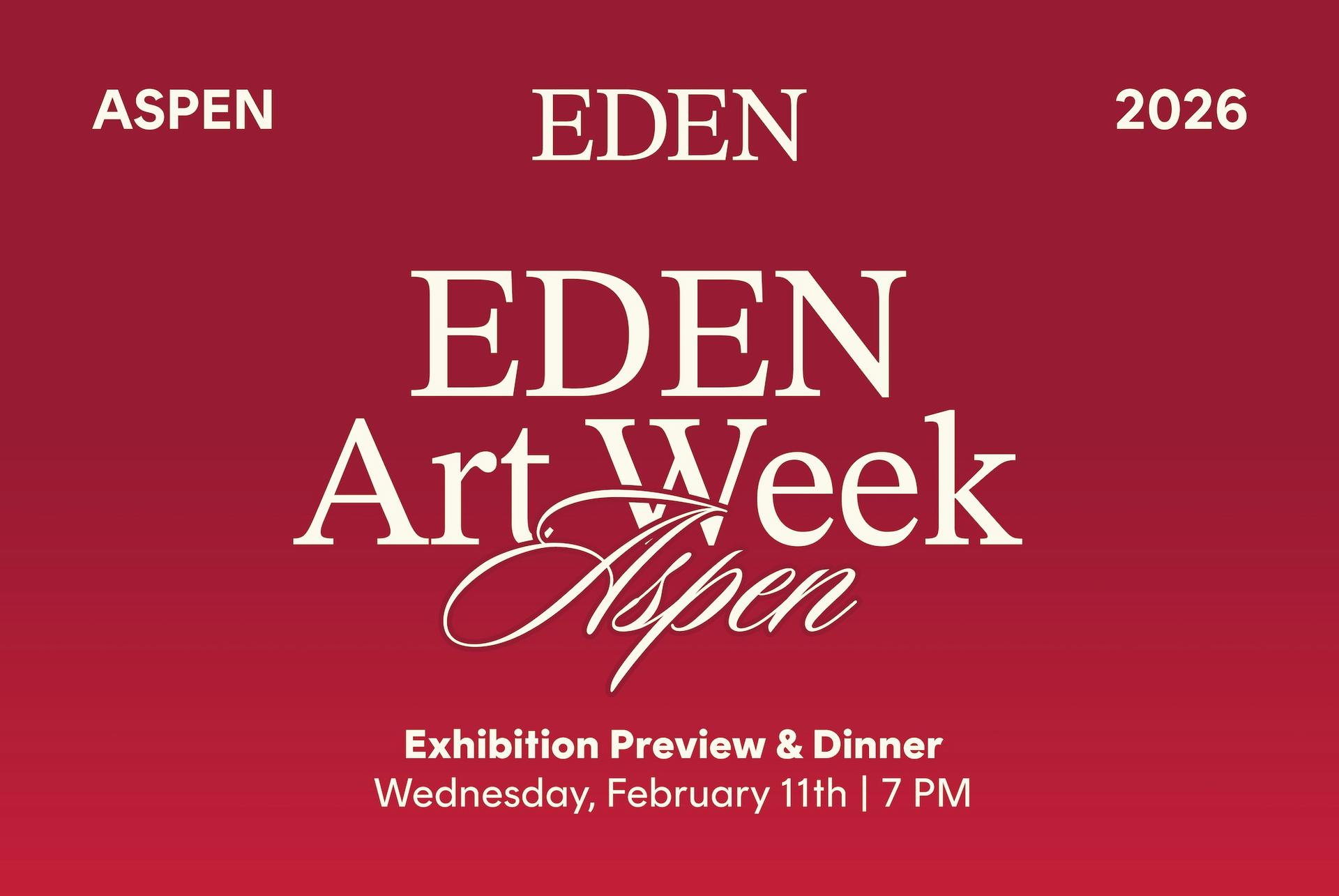 Aspen: Exhibition Preview & Dinner