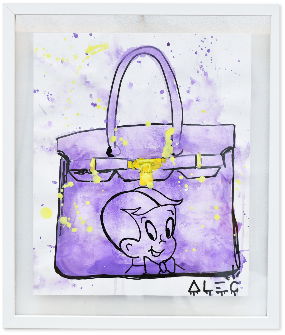 Richie Purple Bag Paper - Watercolor