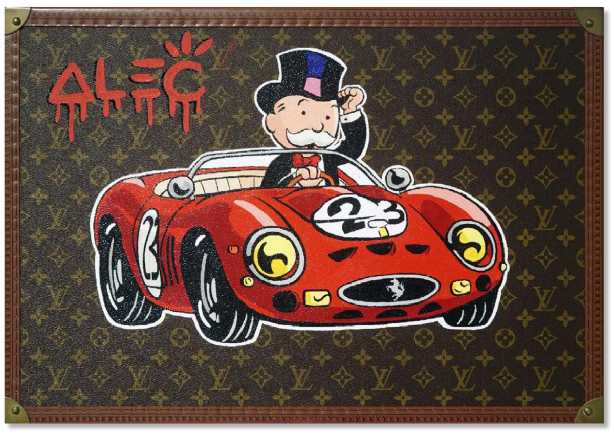 Monopoly Driving Red Luxury Car 23 Trunk