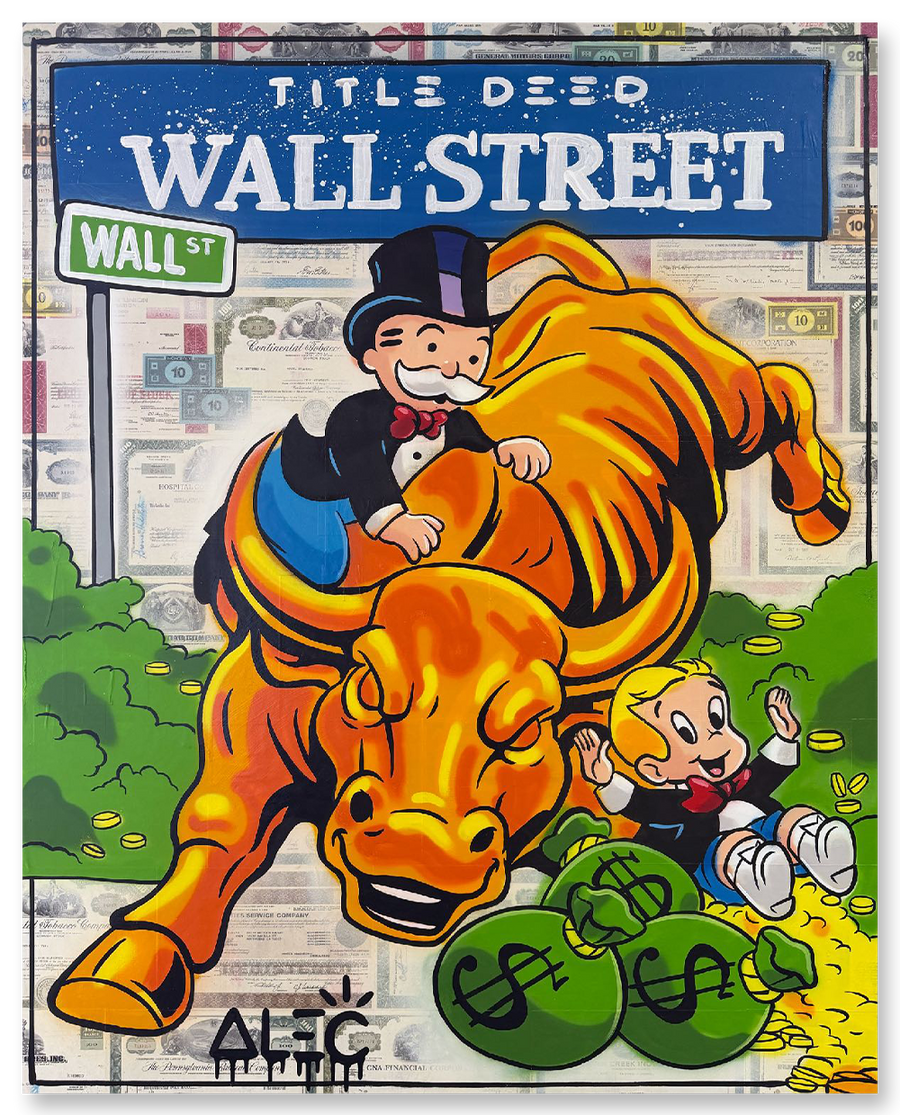 Title Deed Wall Street Bull Richie Monopoly