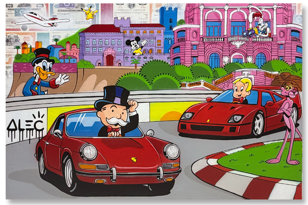 Monaco Race Two Red Cars