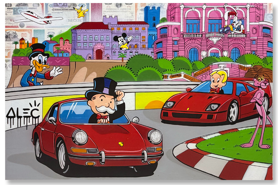 Monaco Race Two Red Cars