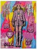Pink Barbie Chanel series- Fully body 48x 36"