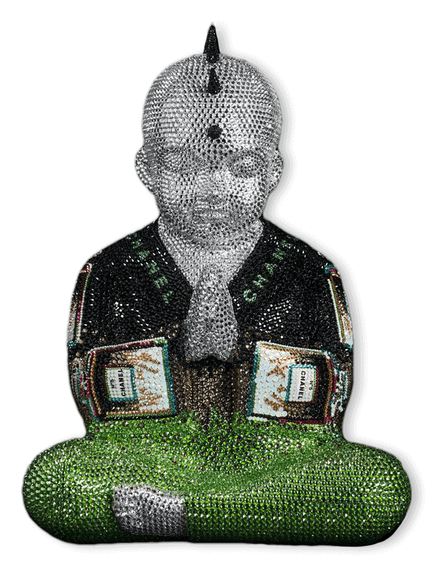 Punkbuddha Chanel No. 5 in Peridot and Black