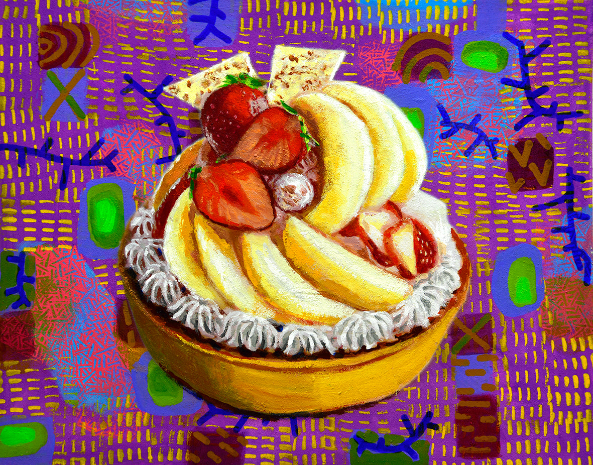Cake with Peeled Orange