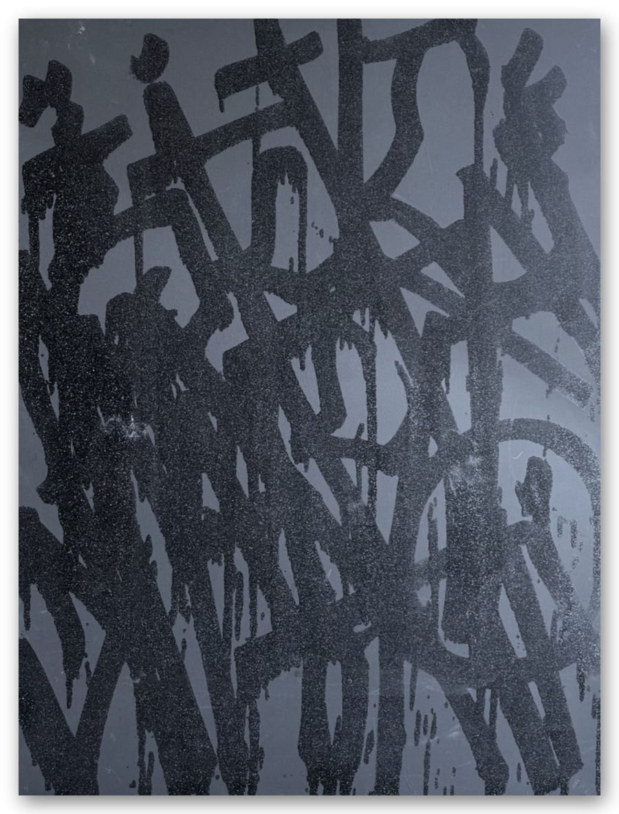 Black Glittery