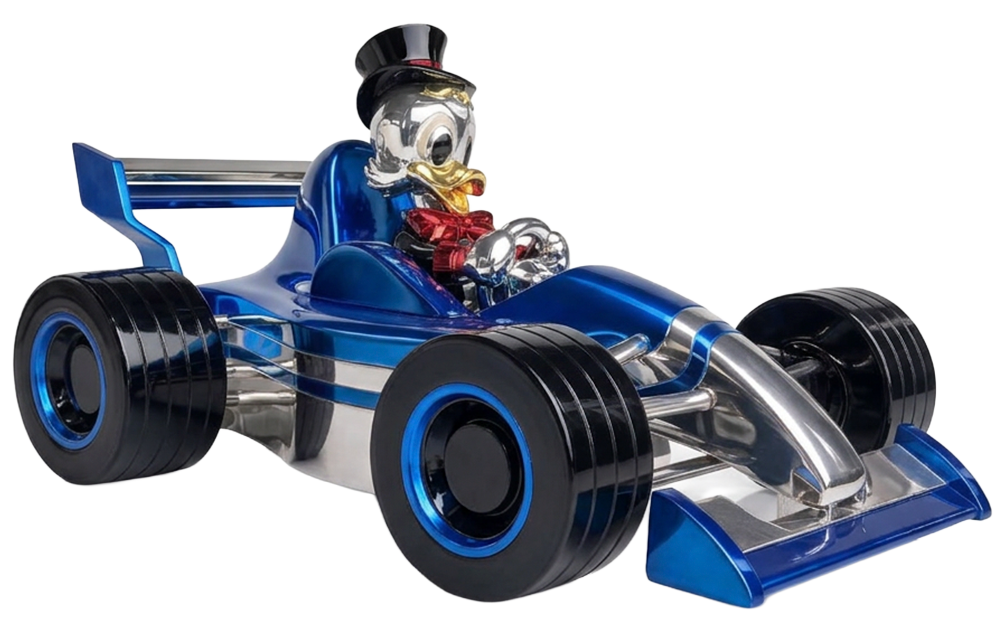 Racing Car Ducky-Blue