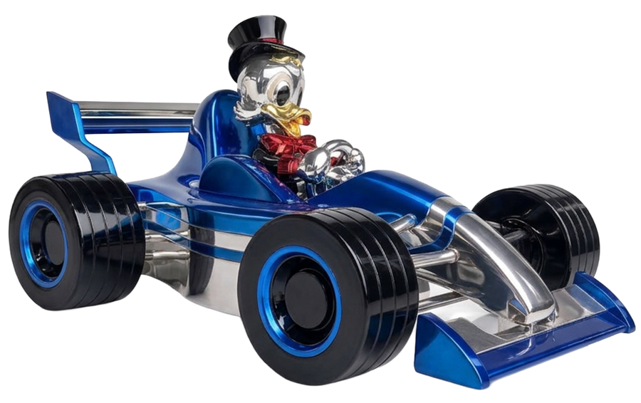 Racing Car Ducky-Blue