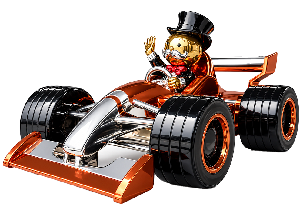 Racing Car Monopoly-Orange