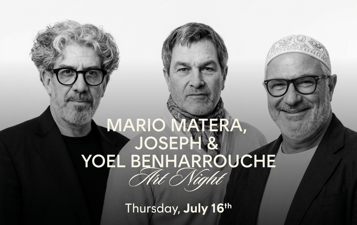 Art Night with Mario Matera, Joseph & Yoel Benharrouche